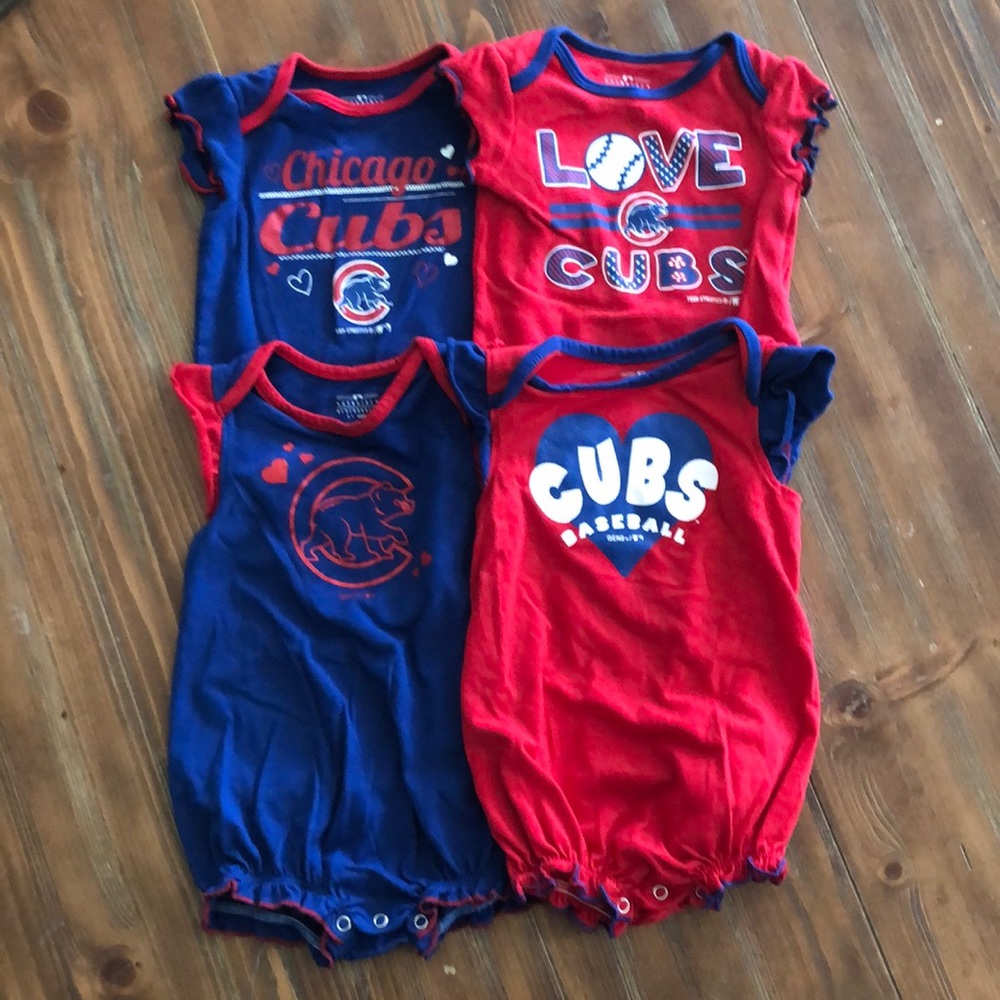 Girls Chicago Cubs Onesies
